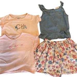 4 Piece Girls Calvin Klein Outfit EUC